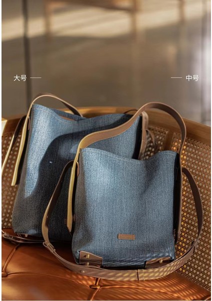 Küpe Tote Çanta Tek Omuz Messenger Kot Deri (Yurt Dışından) indirimleri