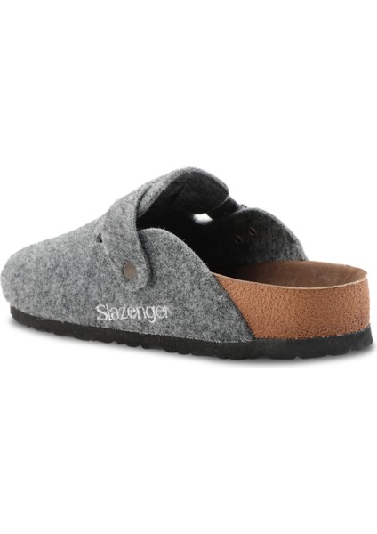 LEO Keçe Kadın Ev Terliği Gri modelleri