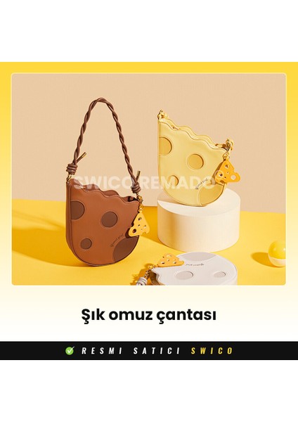 Sevimli Peynir Şekilli Omuz Çantası (Yurt Dışından)