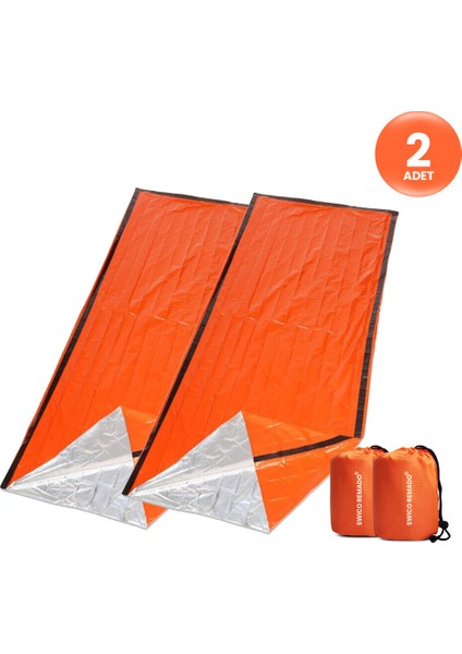 Acil Hayatta Kalma Uyku Tulumu 2'li Paket (Yurt Dışından)
