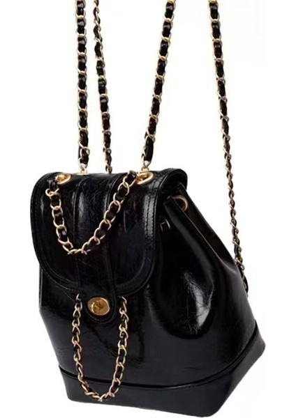 Zincir Sırt Çantası Kız Öğrenci Mini Sırt Çantası (Yurt Dışından)