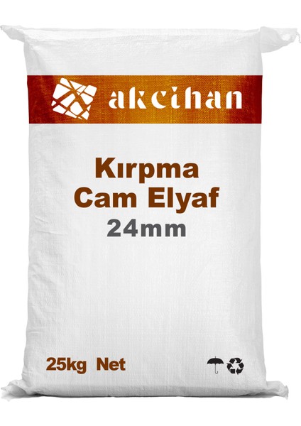 Akcihan Fib-R Cam Elyaf Kırpılmış 20-24MM 25KG