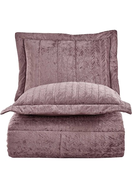 Velvet Kadife Comfort Set Modern Uyku Seti Tek Kişilik Gülkurusu 2 Parça