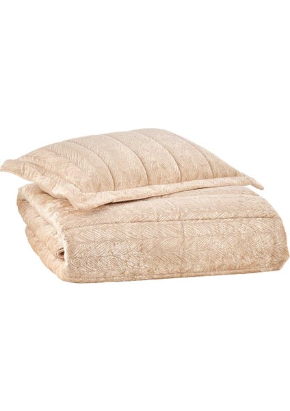 Velvet Kadife Comfort Set Modern Uyku Seti Tek Kişilik Cappuccino 2 Parça