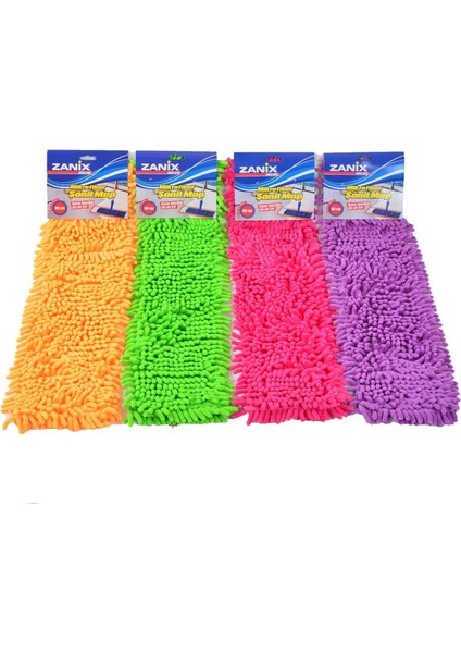 Mikrofiber Islak Kuru Nemli Makarna Şönil Palet Tablet Mop Yedeği - 40 Cm. - 1 Adet