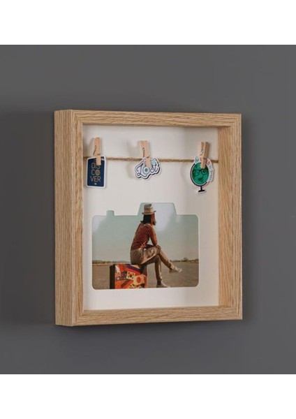 Bej Mandallı Çerçeve 20X20CM fiyatları