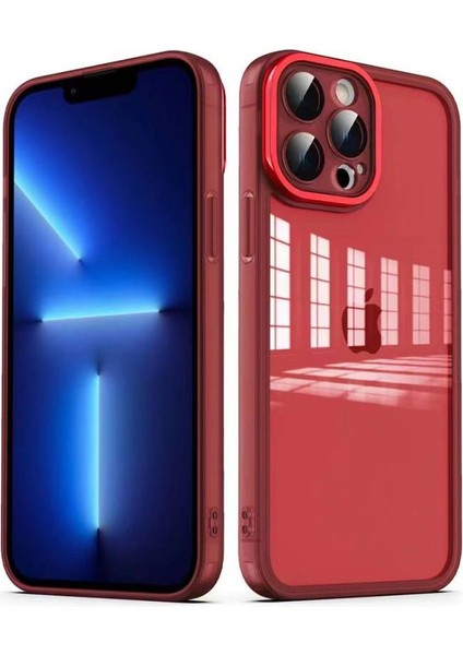 iPhone 13 Pro Kılıf Kamera Korumalı Transparan Post Kapak
