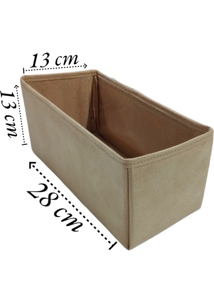 3'lü Bej Çekmece Içi Düzenleyici Organizer Set - Çok Amaçlı Dolap Içi Kutu Seti fiyatları