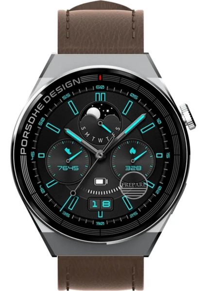 3gt Max Smrt Watch 1.45 Inç P Design Bluetooth Gümüş Gri Akıllı Saat 3 Kordonlu