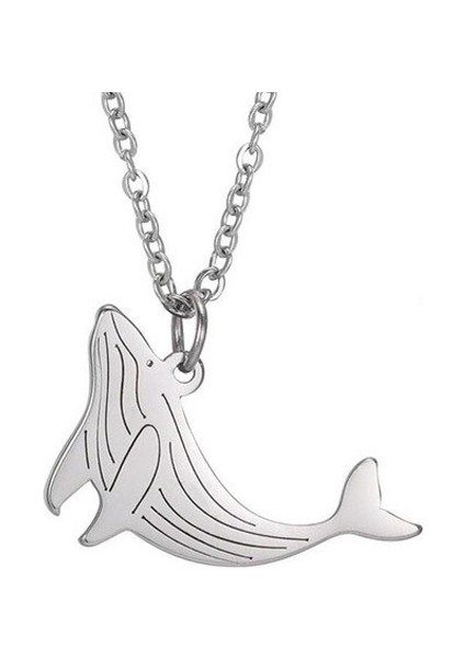 Balina Deniz Gümüş Kolye