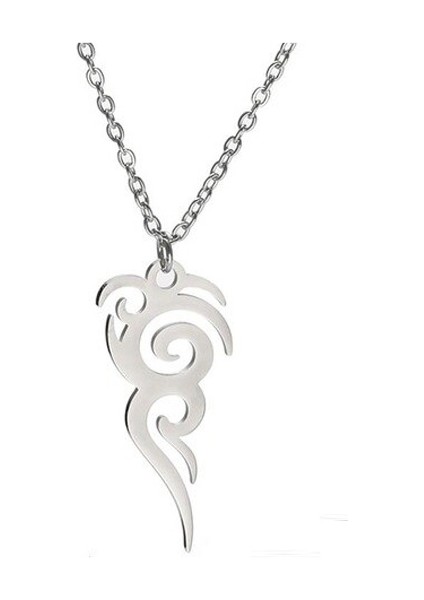 Desenli Model-11 Gümüş Kolye