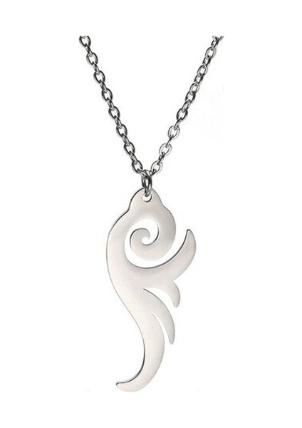 Desenli Model-12 Gümüş Kolye