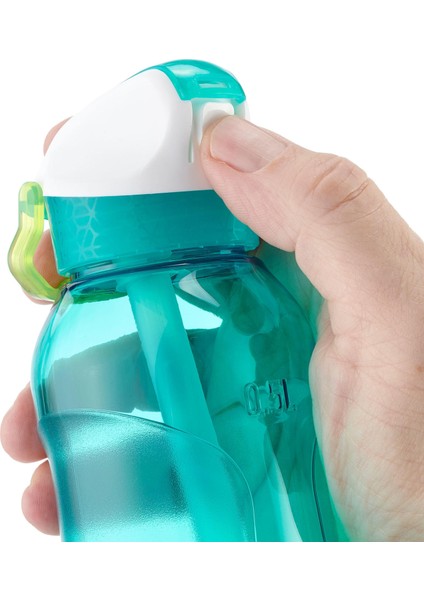 Quechua Outdoor Alüminyum Matara - Ecozen® - Pipetli / 0,5 Litre - Turkuaz - 900