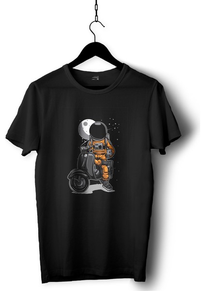 Astronot Konseptli Özel Tasarım Tişört,çatlama Solma Yapmayan Premium Kalite T-Shirt,unisex Tshirt