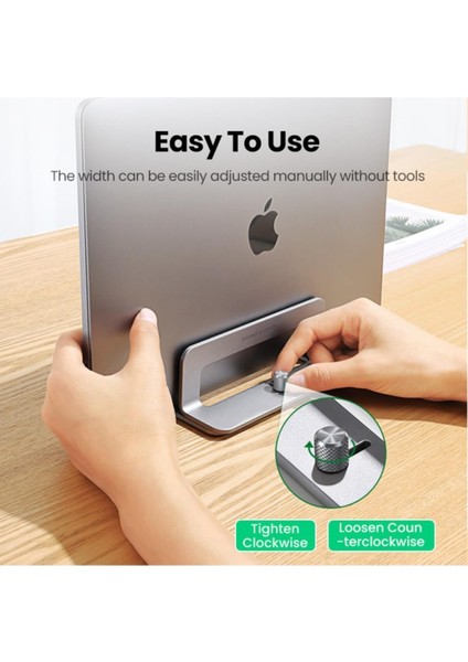 Alüminyum Notebook Macbook Dikey Masaüstü Standı