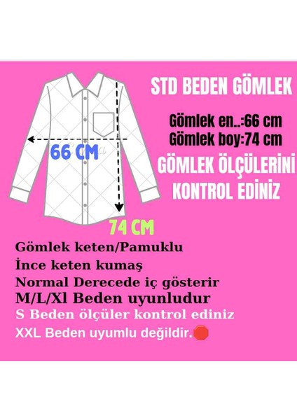 Larisa Collection Keten Tek Cepli Oversize Gömlek