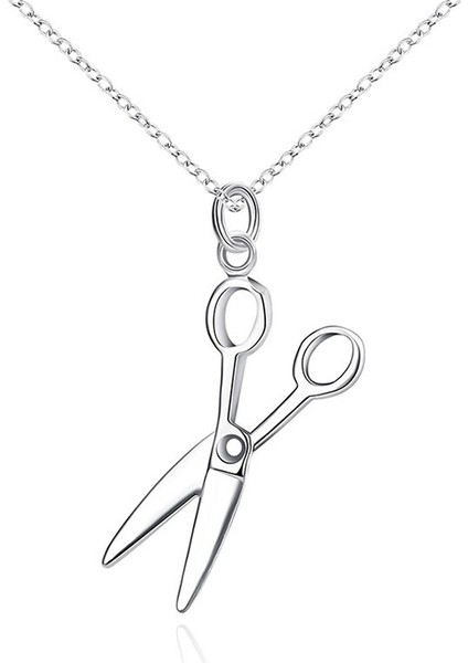 Makas Gümüş Kolye