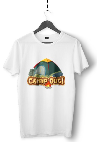 Kamp Konseptli Özel Tasarım Tişört , Çatlama Solma Yapmayan Premium Kalite T-Shirt ,unisex Tshirt