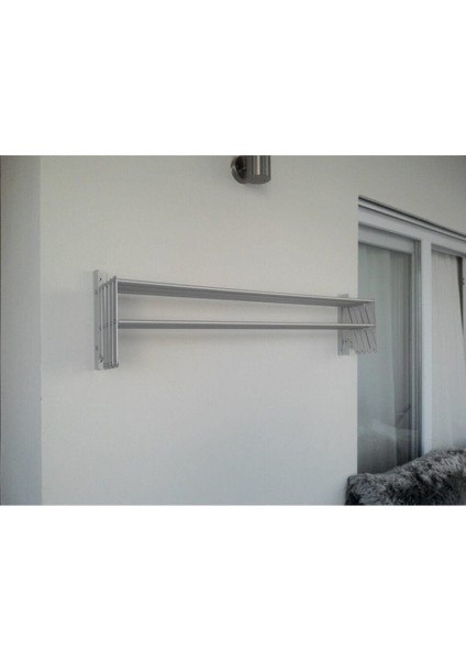 Akordiyon Katlanabilir Çamaşır Kurutma Askısı - 100 cm Genişlik 9 Çubuklu Model