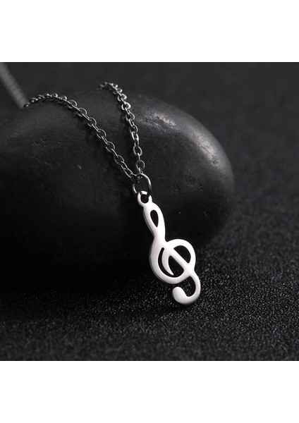 Sol Anahtarı Müzik Gümüş Kolye