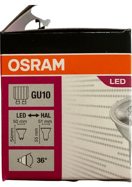 PAR16 4.5W 50W GU10 Duy 3000K Sarı 5 Adet fiyatları