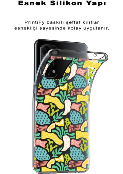 Realme C11 2020 ile Uyumlu 1mm Kapak Memphis Desen Tasarımlı Şeffaf Silikon Kılıf fiyatları