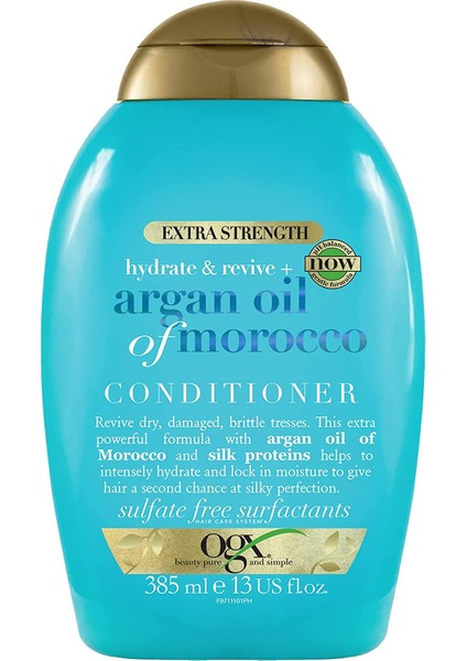 Ekstra Güçlü Nemlendirici ve Canlandırıcı Argan Oil Of Sülfatsız Saç Kremi (1 x 385 Ml)