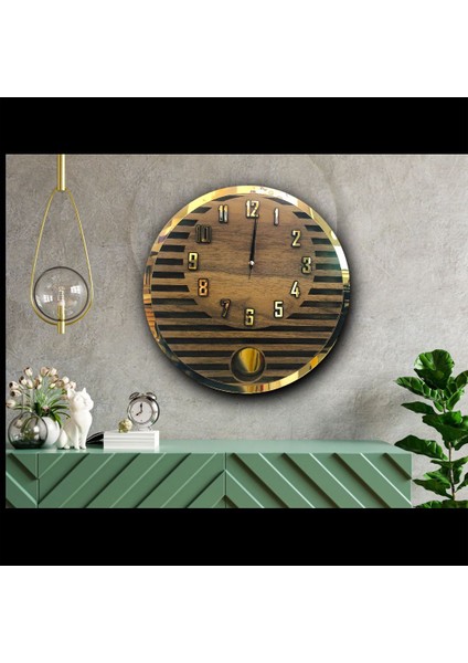 Dekoratif Modern Sarkaçlı Duvar Saati, Ahşap Duvar Saati,duvar Saati,wall Clock,