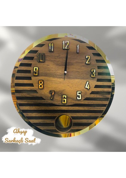 Dekoratif Modern Sarkaçlı Duvar Saati, Ahşap Duvar Saati,duvar Saati,wall Clock,