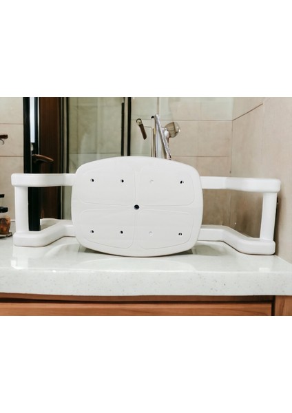 Renk Yapı Rüyası Küvet Oturağı, Tabure, Banyo Taburesi, Banyo Oturağı, Ayarlanır Kızaklı Yan Kollar, Her Küvet İçin Uygun 64 cm - 74 cm Genişlik