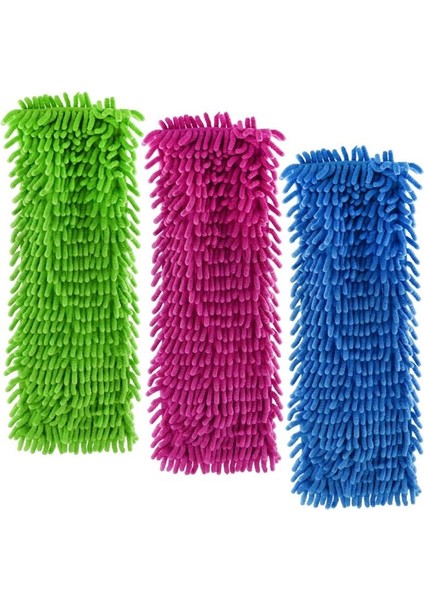 Mikrofiber Islak Kuru Nemli Makarna Şönil Palet Tablet Mop Yedeği - 40 Cm. - 5 Adet