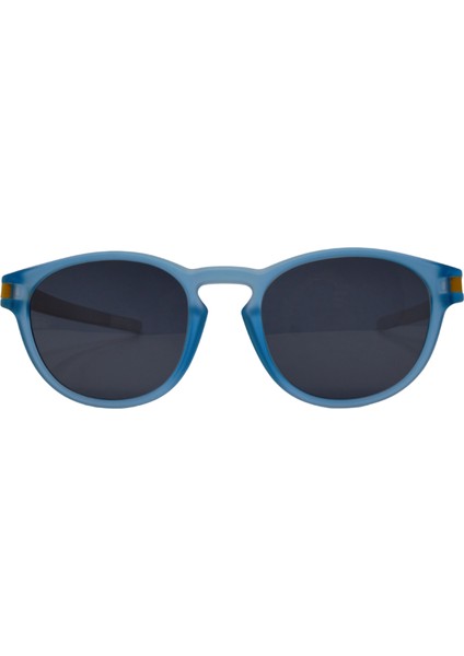 John Mıller HEH67G UV400 Filtre Şeffaf Sap Mavi Çerçeve Sarı Aksesuarlı Cam Unisex Güneş Gözlüğü