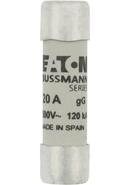 C10G20 Silindirik Sigorta 10X38, Gg/gl, 500V, 120KA - 20A