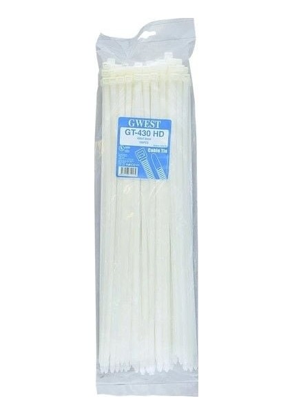 Gwest Gt 430 Hdb (100 Adet) 430X7.6 mm Siyah Kablo Bağı