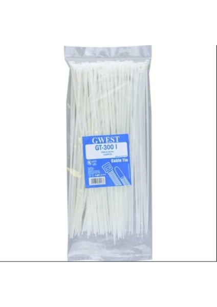 Gwest Gt 300 I (100 Adet) 300X3.6 mm Beyaz Kablo Bağı