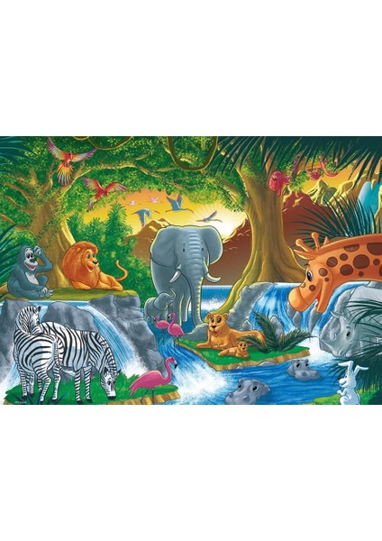 Animal In The Wild 24 Parça Jumbo Boy Puzzle