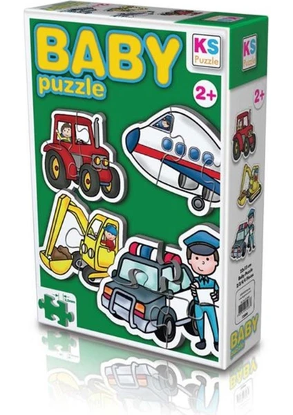 Ks Games Meslekler Taşıtlar Baby Puzzle