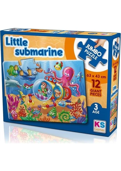 KS Games Little Submarine Jumbo Boy Puzzle 12 Parça