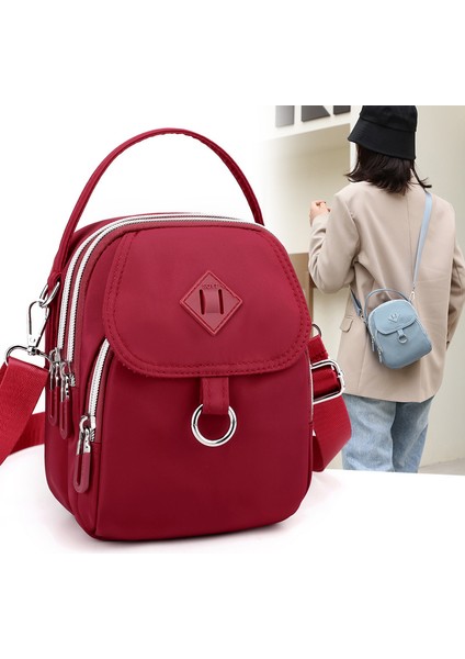 Hafif Su Geçirmez Naylon Bez Çanta Rahat Çok Bölmeli Messenger Sırt Çantası Yeni Bayanlar Tek Omuzlu Küçük Çanta (Yurt Dışından) fiyatları