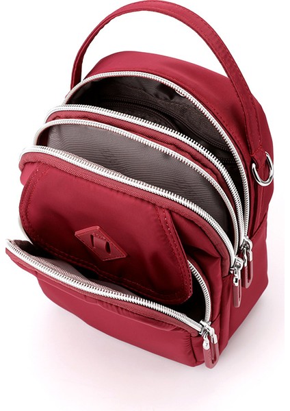 Hafif Su Geçirmez Naylon Bez Çanta Rahat Çok Bölmeli Messenger Sırt Çantası Yeni Bayanlar Tek Omuzlu Küçük Çanta (Yurt Dışından) indirimleri