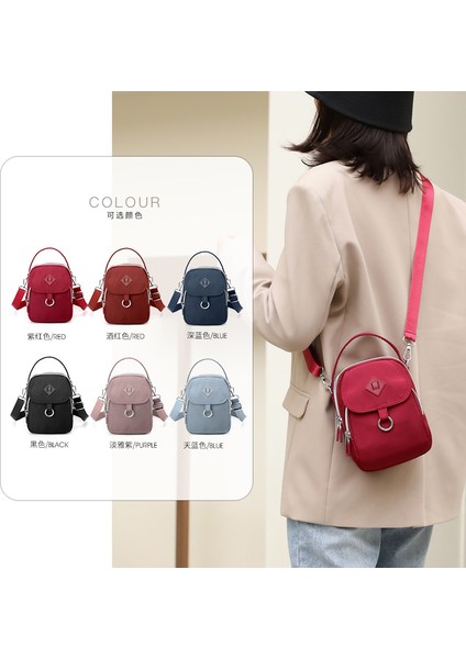 Hafif Su Geçirmez Naylon Bez Çanta Rahat Çok Bölmeli Messenger Sırt Çantası Yeni Bayanlar Tek Omuzlu Küçük Çanta (Yurt Dışından) modelleri