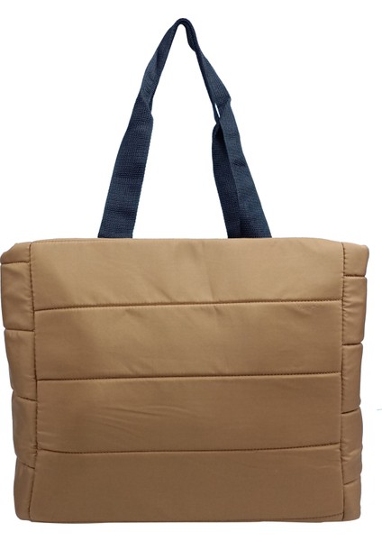 SİA ÇANTA Samilon Kabartmalı Puf Kumaş Shopper Çanta Rahat Omuz Askılı Hafif , İç Astarlı , Ön Cift Fermuarlı Göz Kaliteli Mükemmel İşçilik Geniş Rahat Hafif Çanta