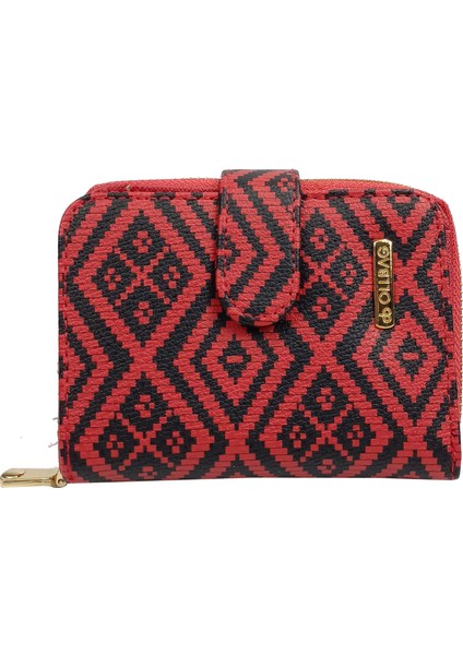 SİA ÇANTA Ollbag Kilim Desenli OrtaBoy Kadın Cüzdan Cift Yönlü Kart & Resim Konulabilir Ana Bölümler Orta Fermuarlı Göz Küçük Çanta Çüzdanı