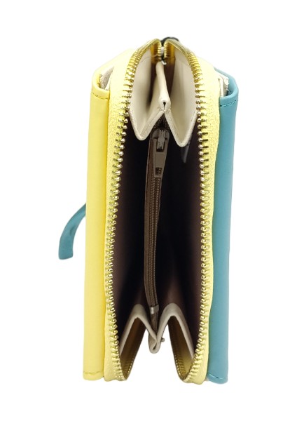 SİA ÇANTA Ollbag Rengarenk Kadın Cüzdan Cift Çıtlı Dış Ana Bölme Metal Fermuarlı Orta Bölüm Bileklikle Taşıma İmkanı Kaliteli Malzeme Mükemmel İşçilikli kadın Cüzdan modelleri