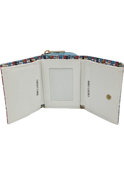 SİA ÇANTA Ollbag Cüzdan Mini Trend Cıtlı Katlanmış Bozuk Para Gözlü Renkli Zemin Kaliteli Mükemmel İşçilikli Cüzdan fırsatları