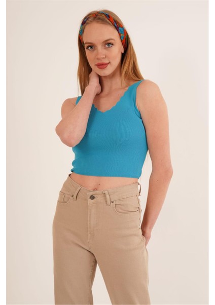 23256336 Triko Merdiven Yaka Atlet Mavı