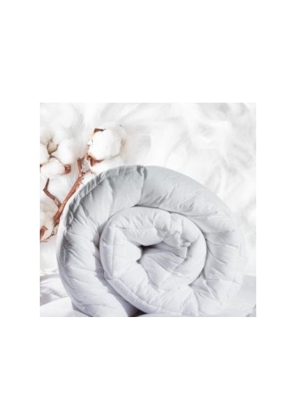 Microfiber Yorgan Çift Kişilik Beyaz Renk