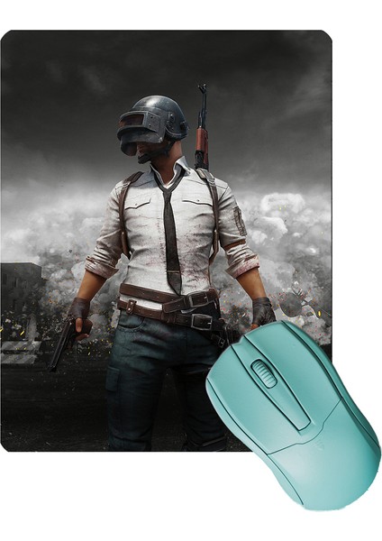 Pubg Desenli Kaydırmaz Gaming Oyuncu Masaüstü Dikişsiz Mouse Pad/ped (Mouse Altlığı) 17X21CM