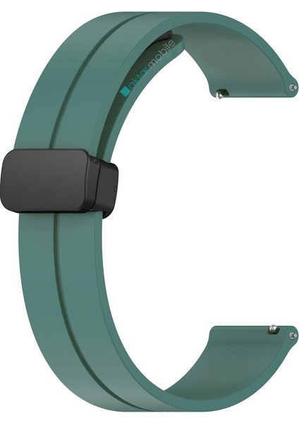 Amazfit Gts Silikon Kordon Magnetik D Tokalı Spor Kayış Mıknatıslı Toka