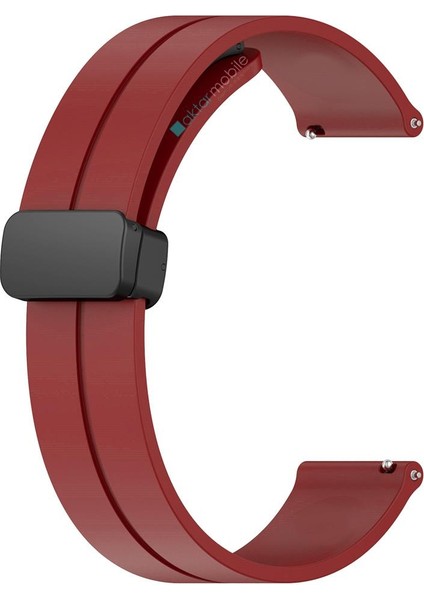 Huawei Watch Gt 3 Se Silikon Kordon Magnetik D Tokalı Spor Kayış Mıknatıslı Toka